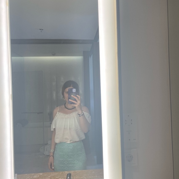 🦋✨ bright blue vacation maxi skirt long lace - Picture 11 of 11